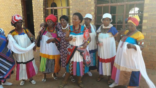 Sis Ramasela Violet Mathobela (then WMS President) and Sis Julia Kekana, worship leader